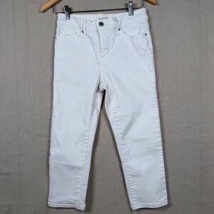 Levi's 311 Shaping Skinny Capri Jeans White Denim Size 26 Womens Mid Rise